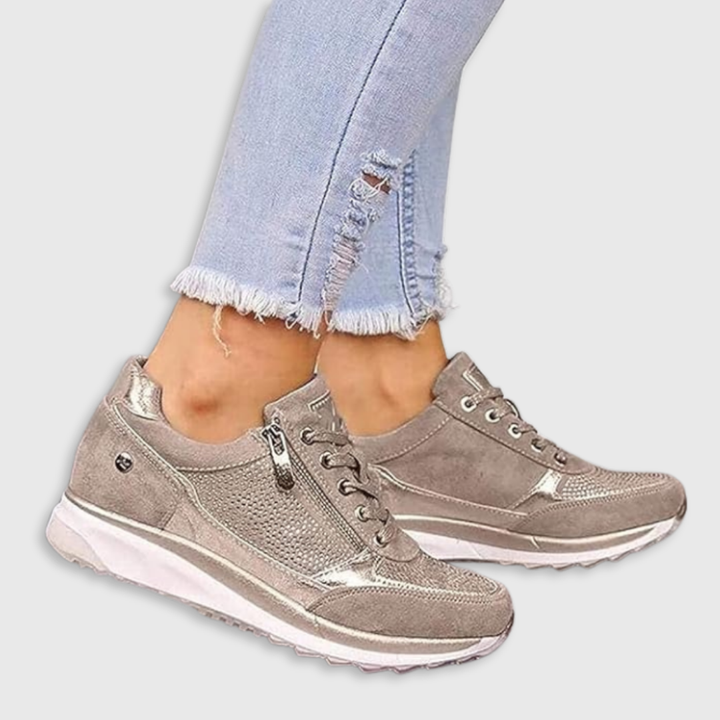 Amy - Zip-Up Orthopedic Sneakers