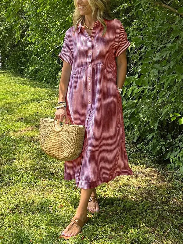 Milena™ | Breezy Drawstring Waist Dress