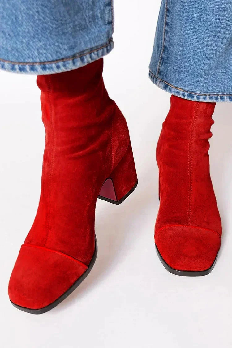 Emerson™ | Classic Suede Look Ankle Boots