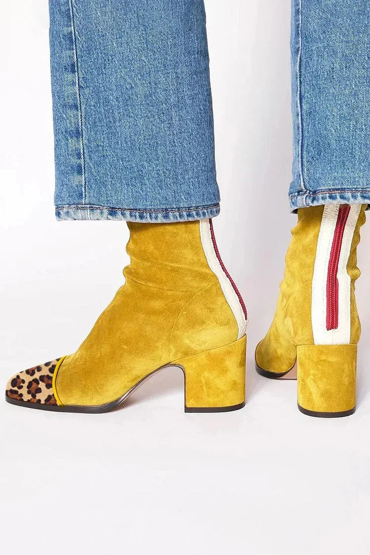 Emerson™ | Classic Suede Look Ankle Boots