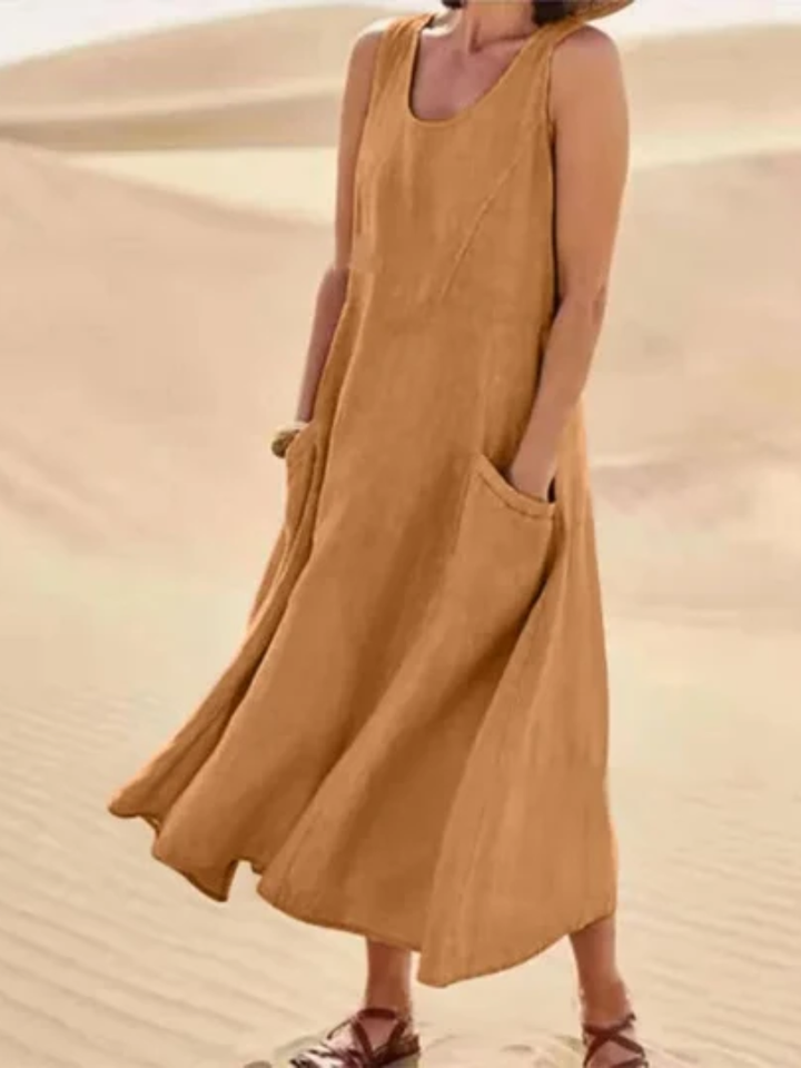 Carmella™ | Flowy Sleeveless Summer Dress