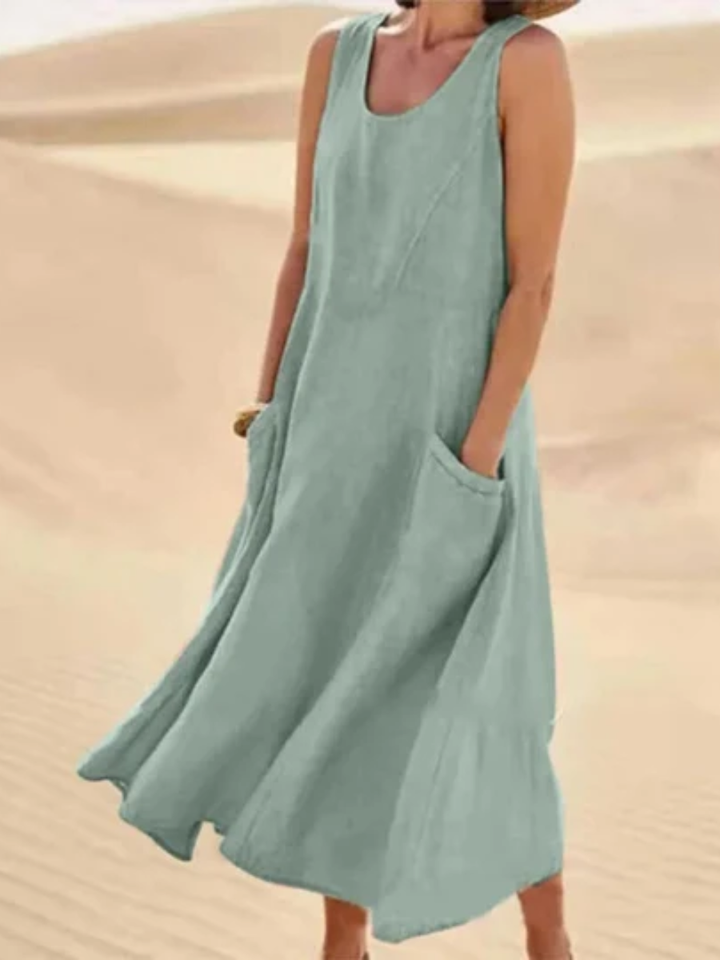Carmella™ | Flowy Sleeveless Summer Dress