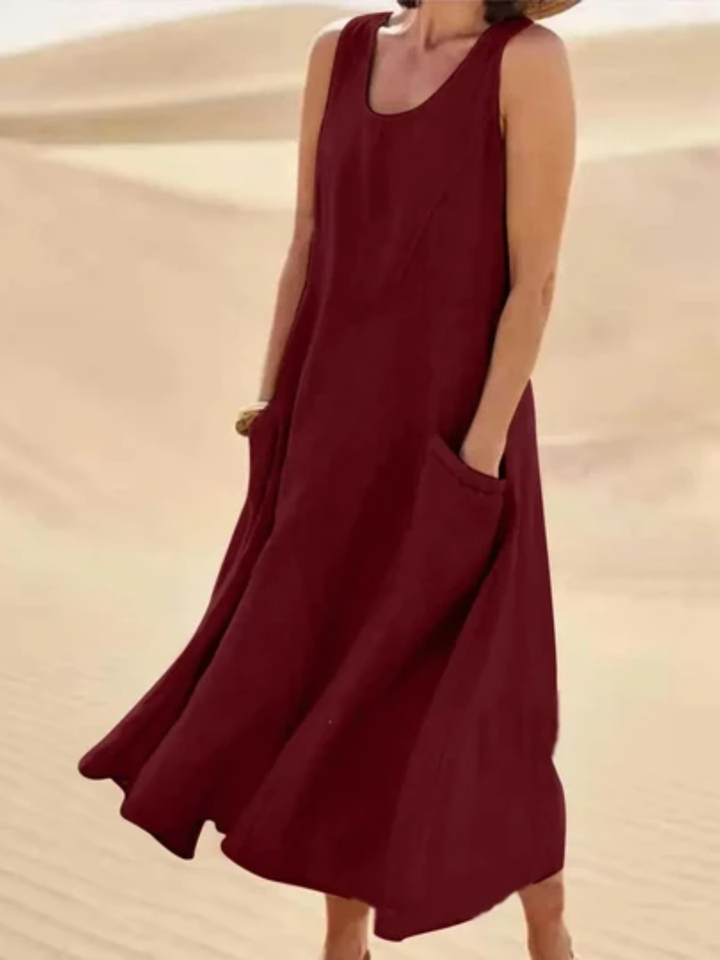 Carmella™ | Flowy Sleeveless Summer Dress