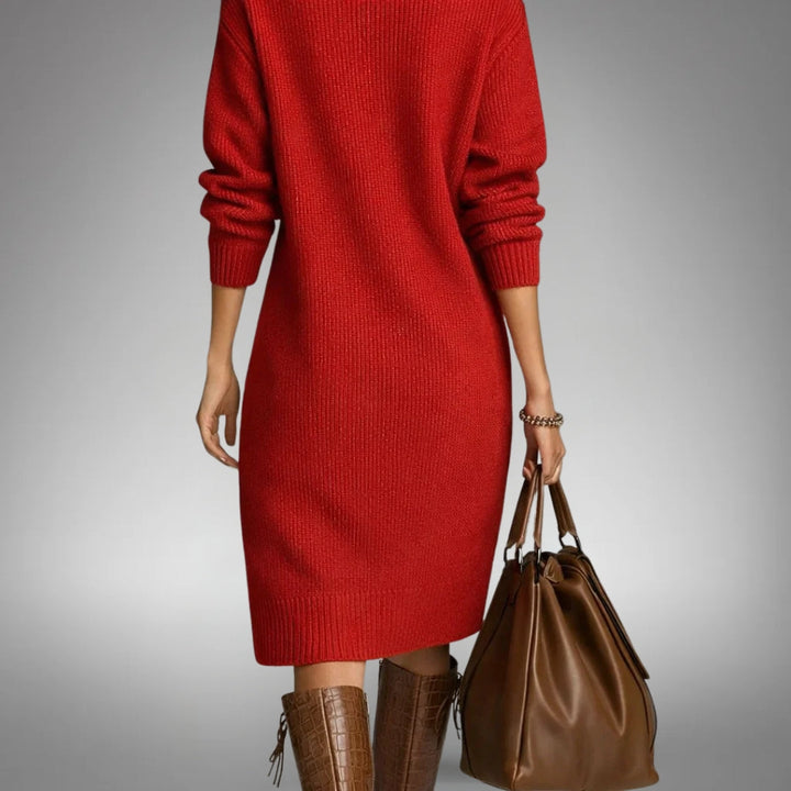 Linnea | Stylish Long Dress with Button Closure