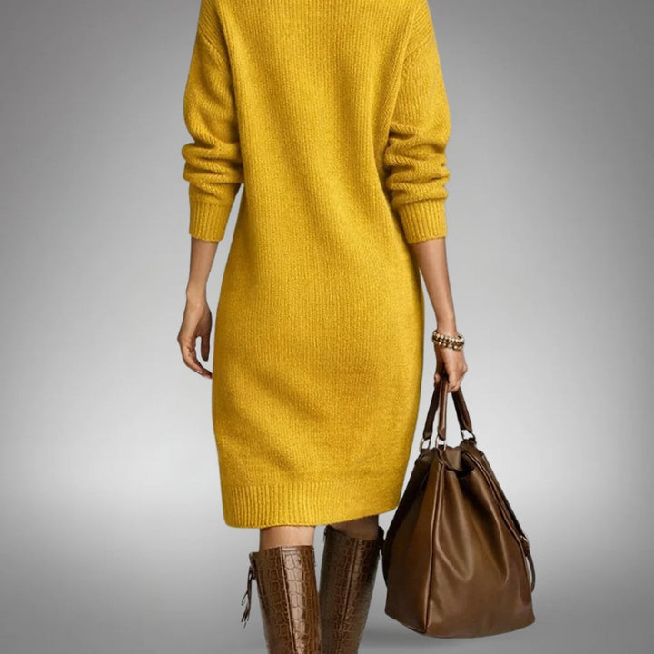 Linnea | Stylish Long Dress with Button Closure