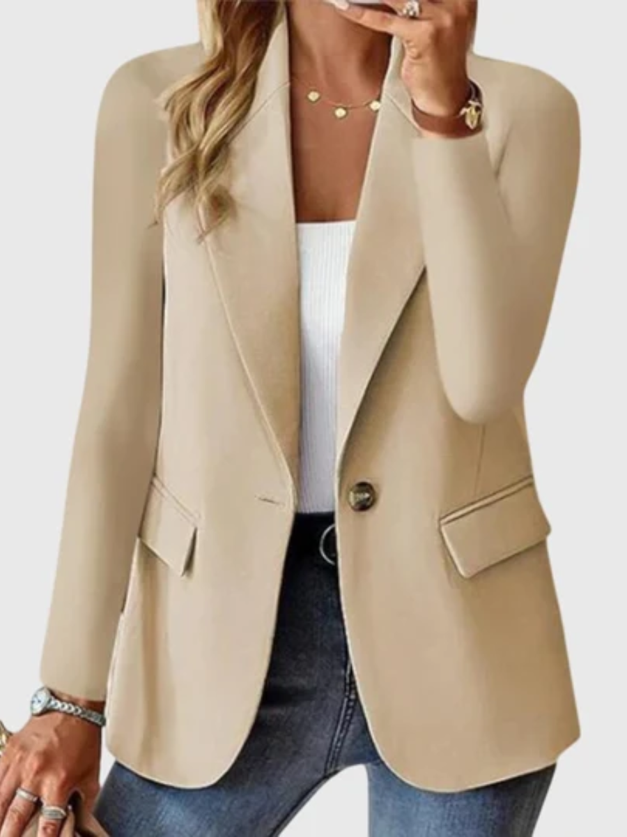 Eleanor™ | Chic Single Button Tailored Blazer