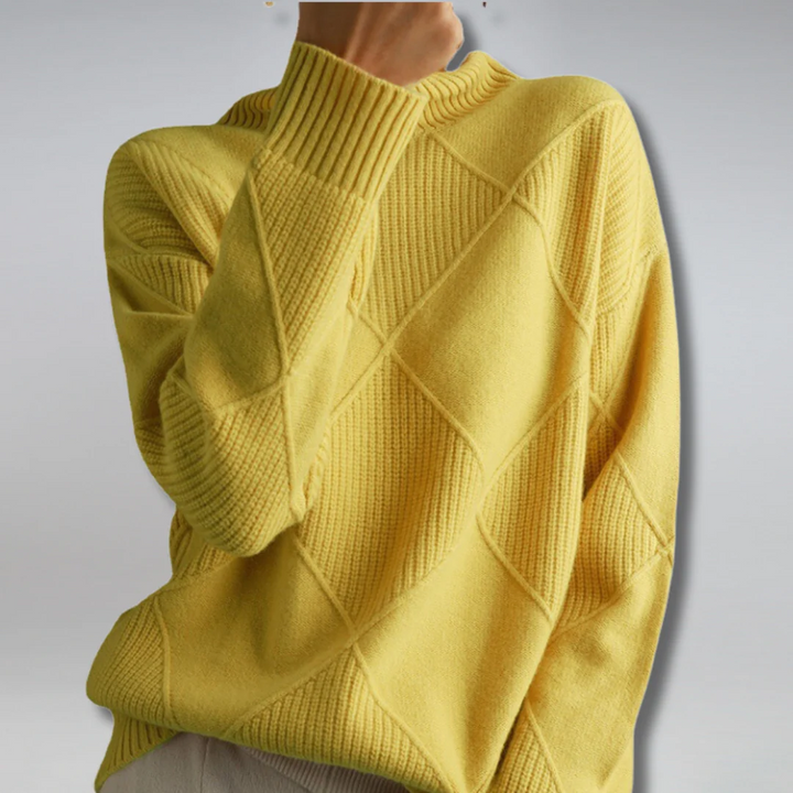 Imara™ | Elegant Ribbed Turtleneck Sweater