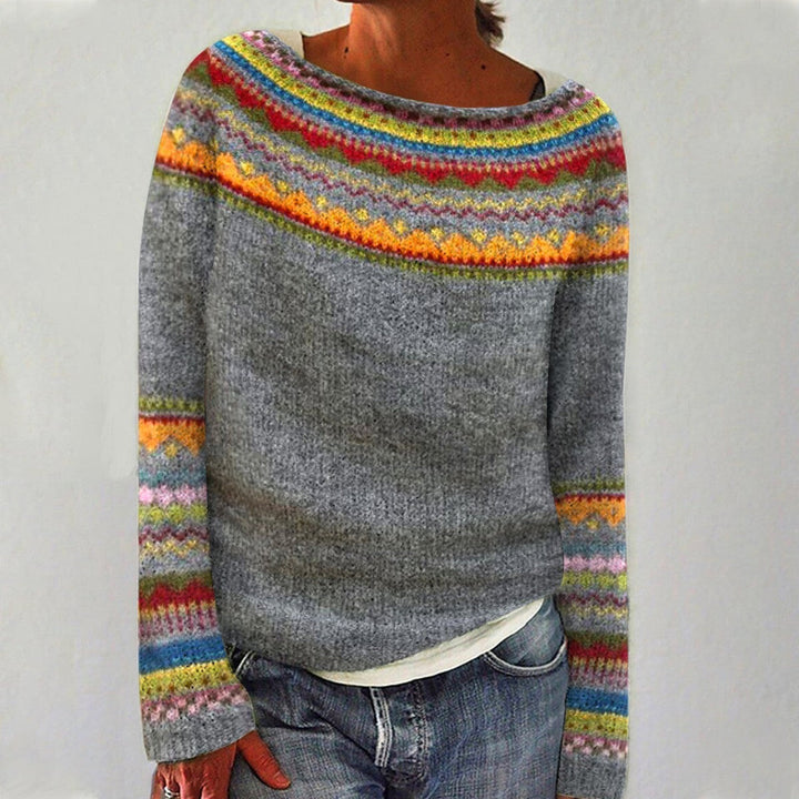 Ivy | Retro Icelandic Knit Sweater