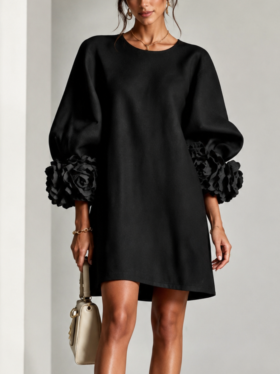 Zayna | Chic Floral Sleeve Dress