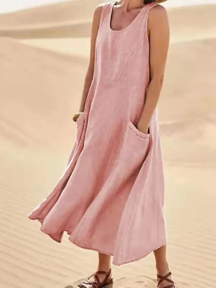 Carmella™ | Flowy Sleeveless Summer Dress