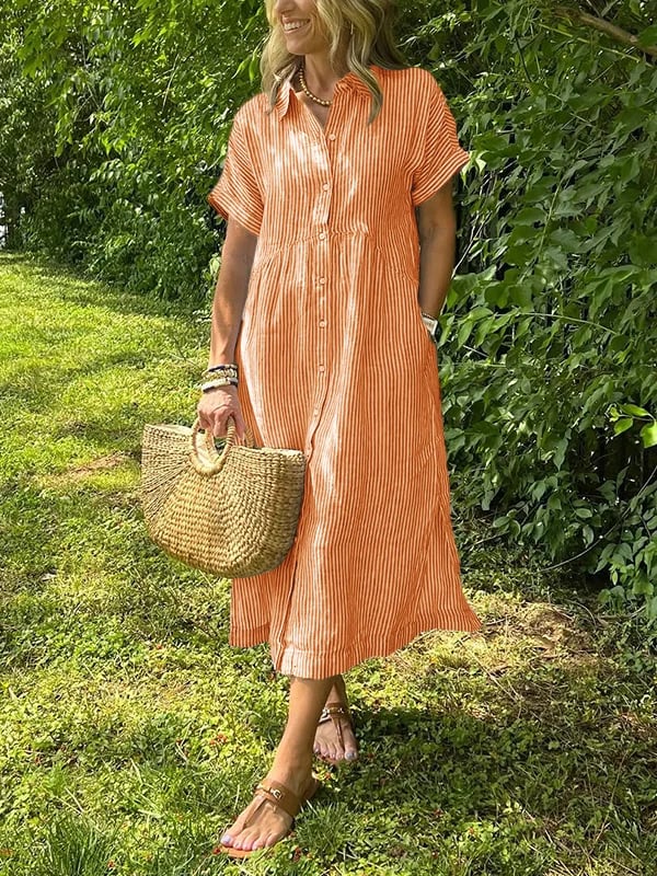 Milena™ | Breezy Drawstring Waist Dress
