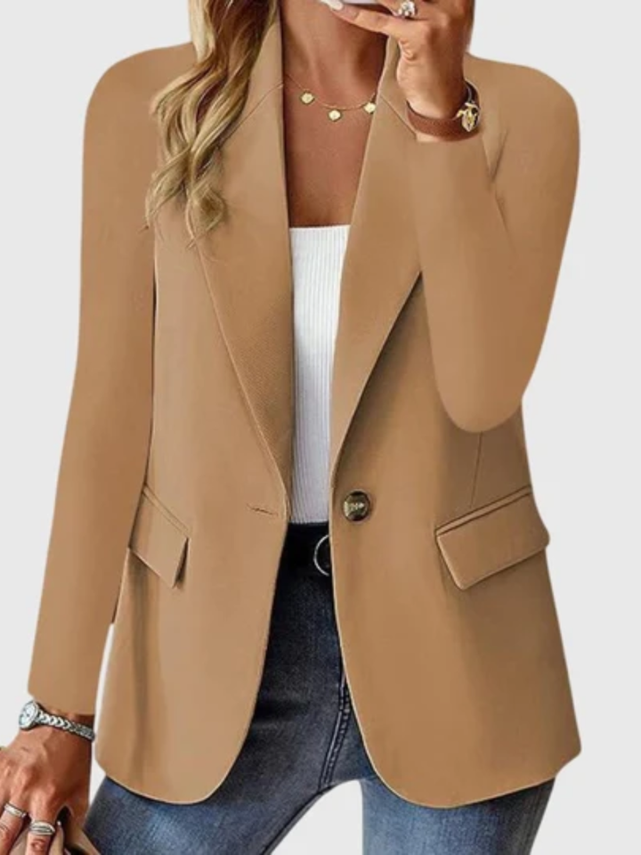 Eleanor™ | Chic Single Button Tailored Blazer
