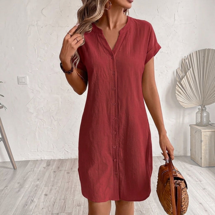 Dorothy™ | Relaxed Button-Front Shirt Dress