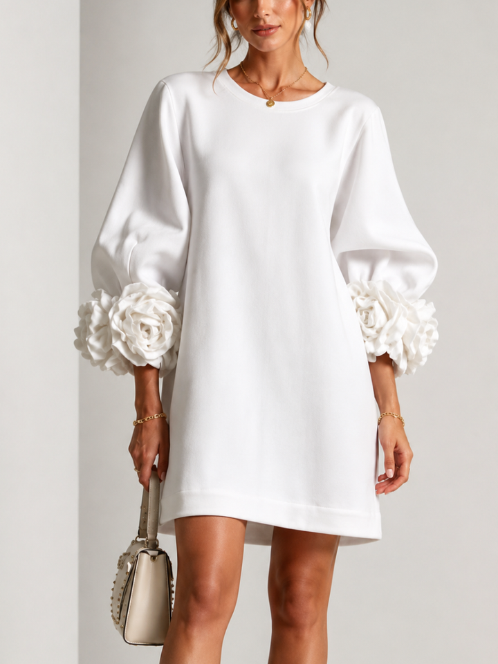 Zayna | Chic Floral Sleeve Dress