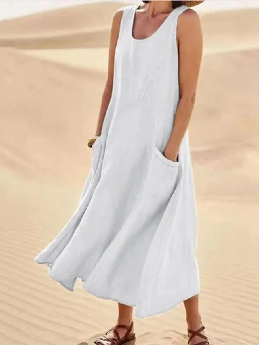 Carmella™ | Flowy Sleeveless Summer Dress
