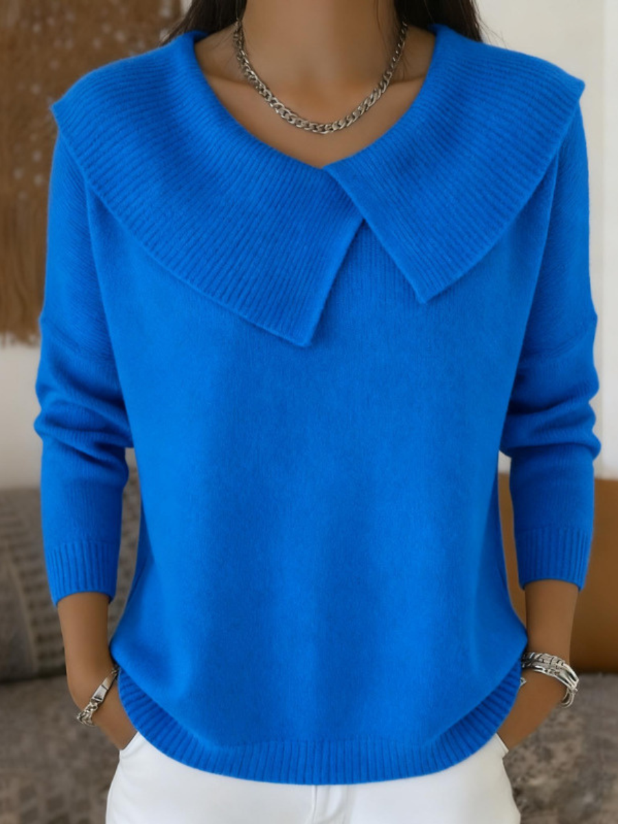 Camara™ | Elegant Oversized Collar Sweater