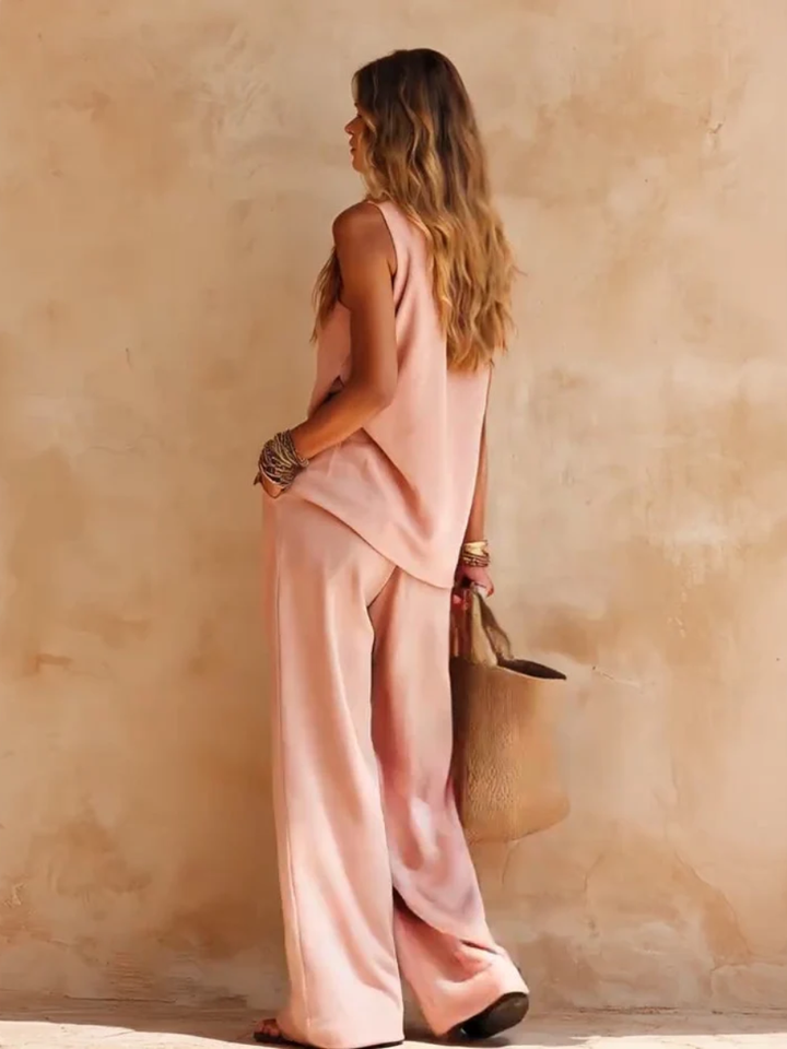 Savannah™ | Boho One Shoulder Wide Leg Set