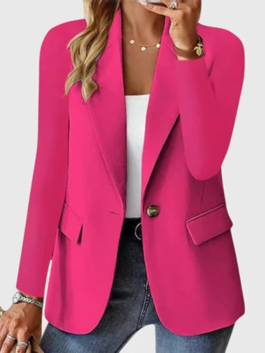 Eleanor™ | Chic Single Button Tailored Blazer
