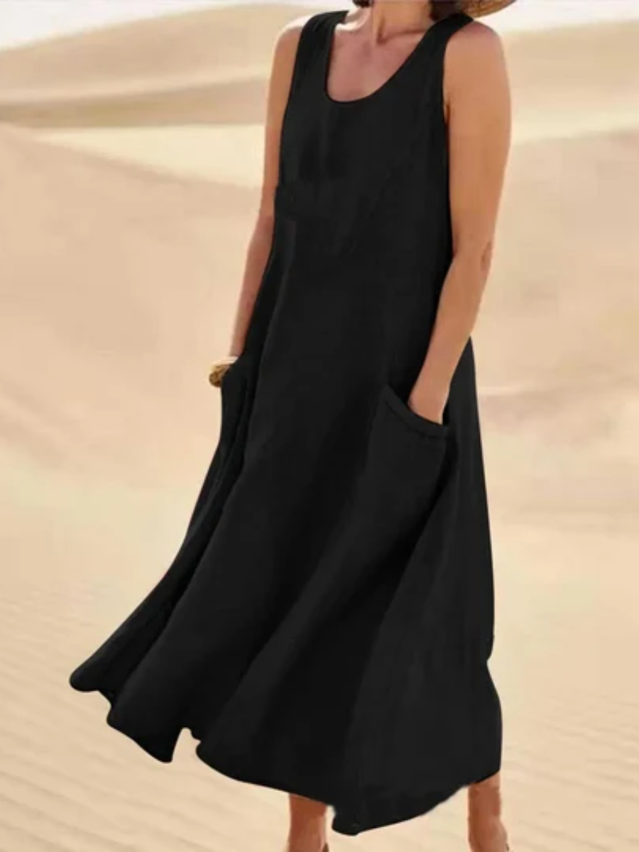 Carmella™ | Flowy Sleeveless Summer Dress