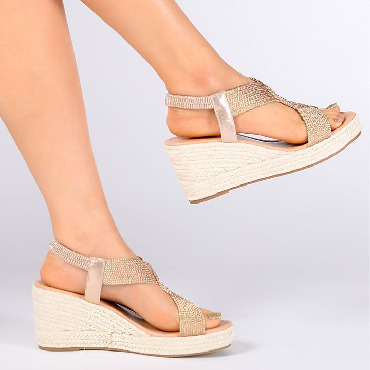 Aroa™ | Braided Wedge Sandals