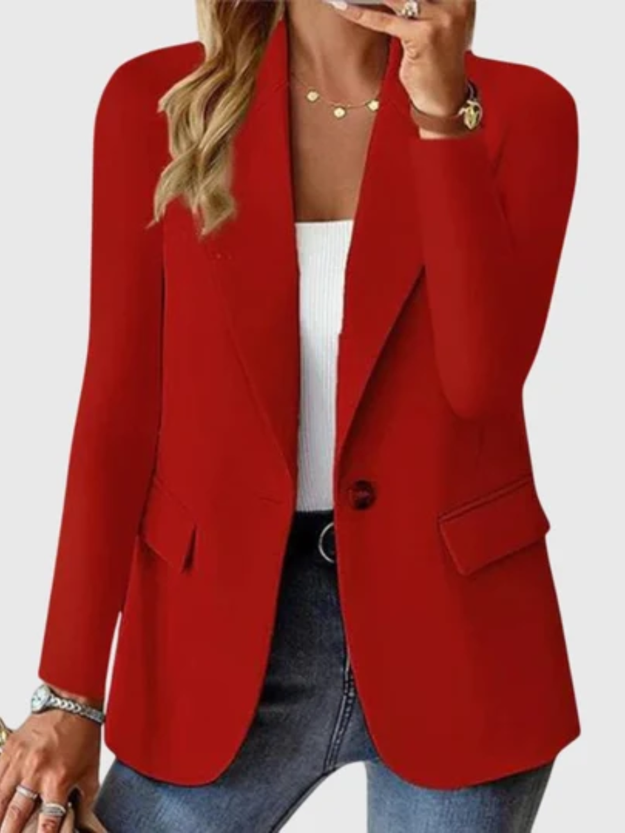 Eleanor™ | Chic Single Button Tailored Blazer