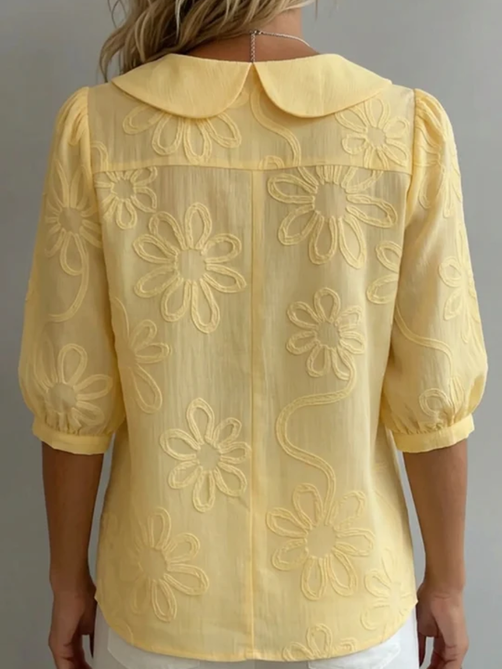 Fiora™ │ Elegant Floral Blouse