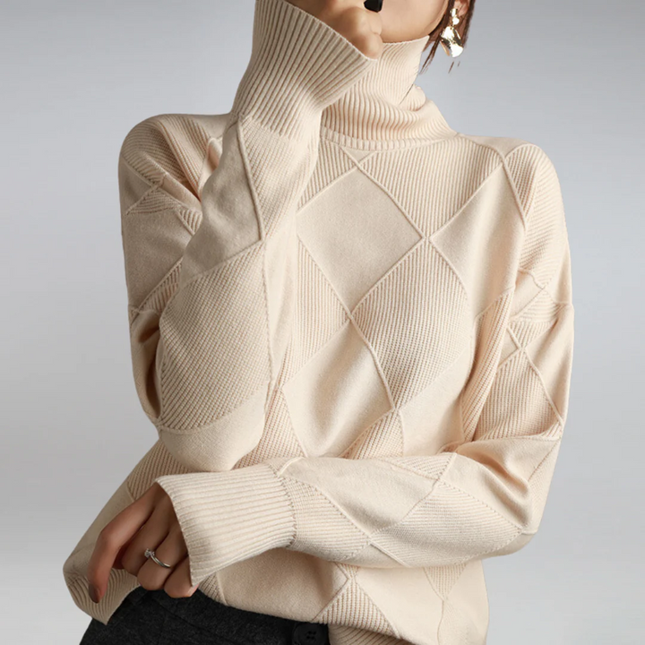 Imara™ | Elegant Ribbed Turtleneck Sweater
