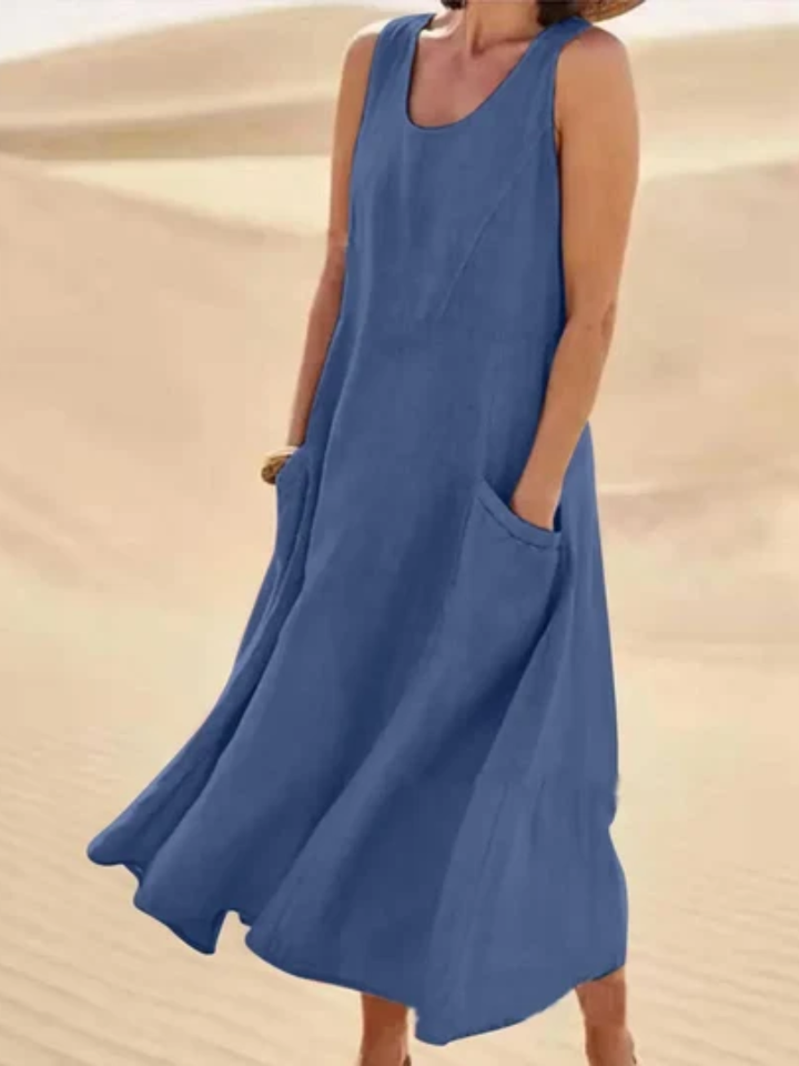 Carmella™ | Flowy Sleeveless Summer Dress