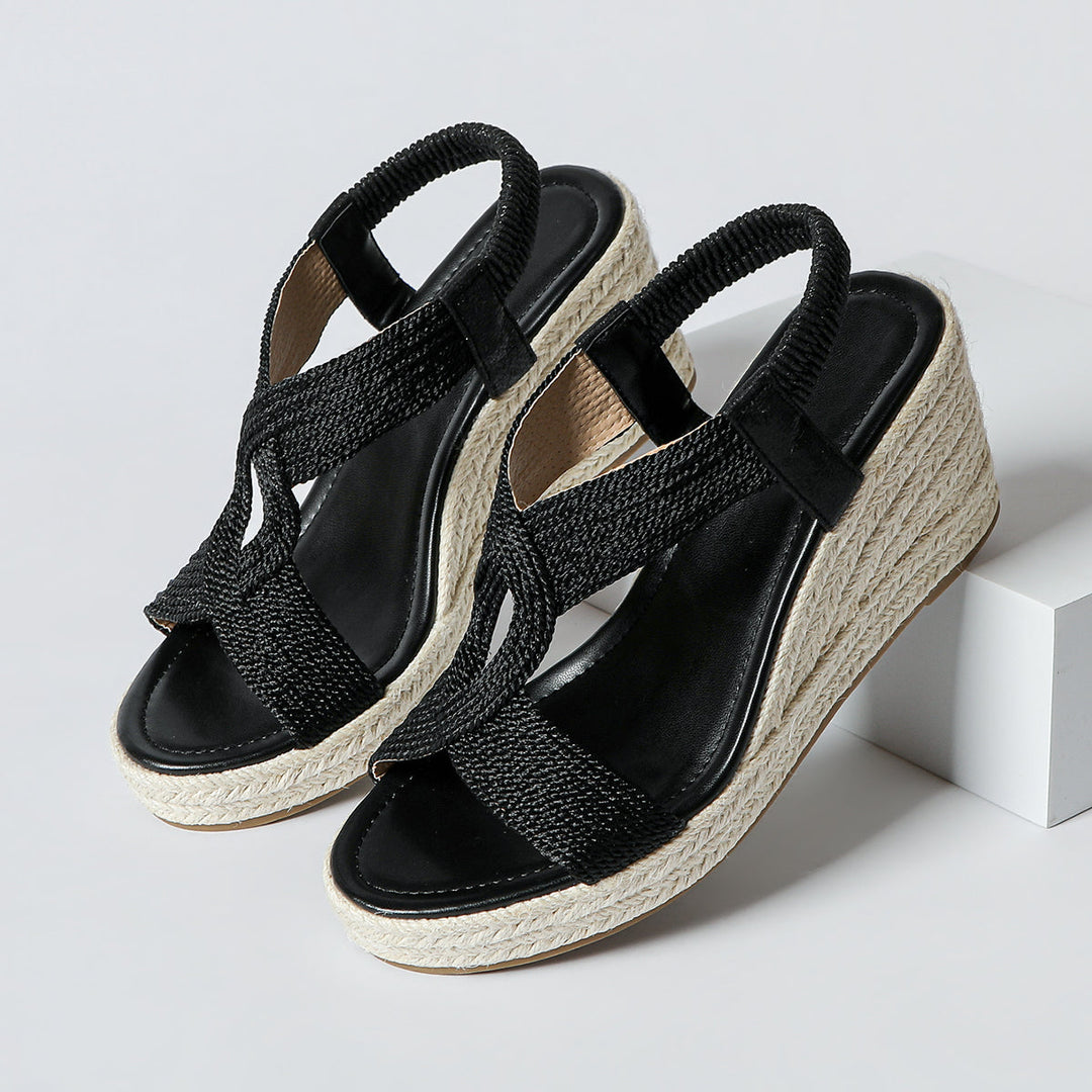 Aroa™ | Braided Wedge Sandals
