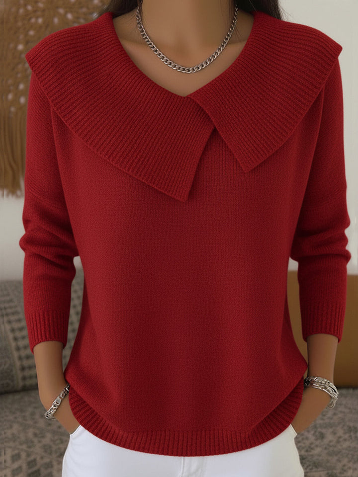 Camara™ | Elegant Oversized Collar Sweater
