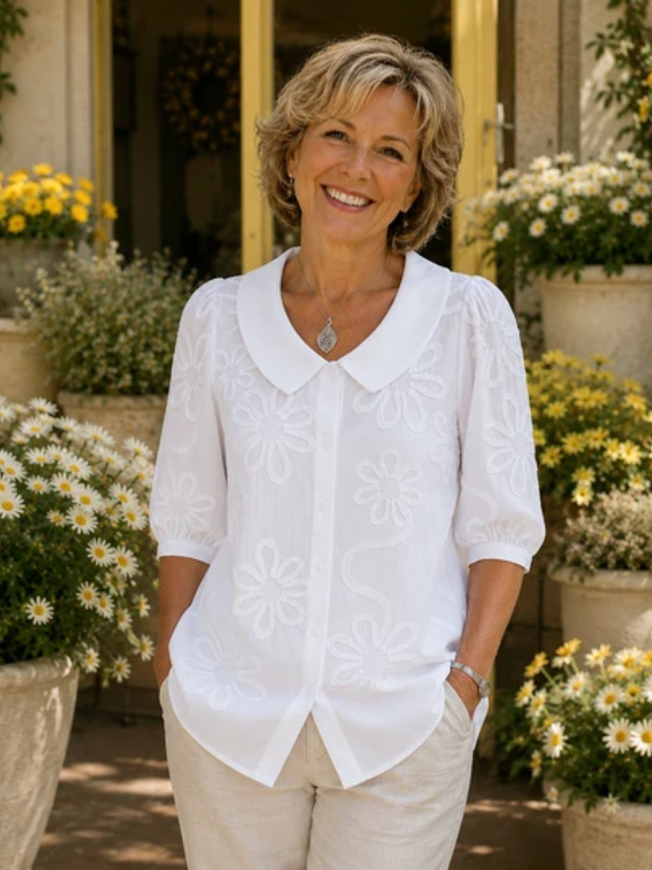 Fiora™ │ Elegant Floral Blouse