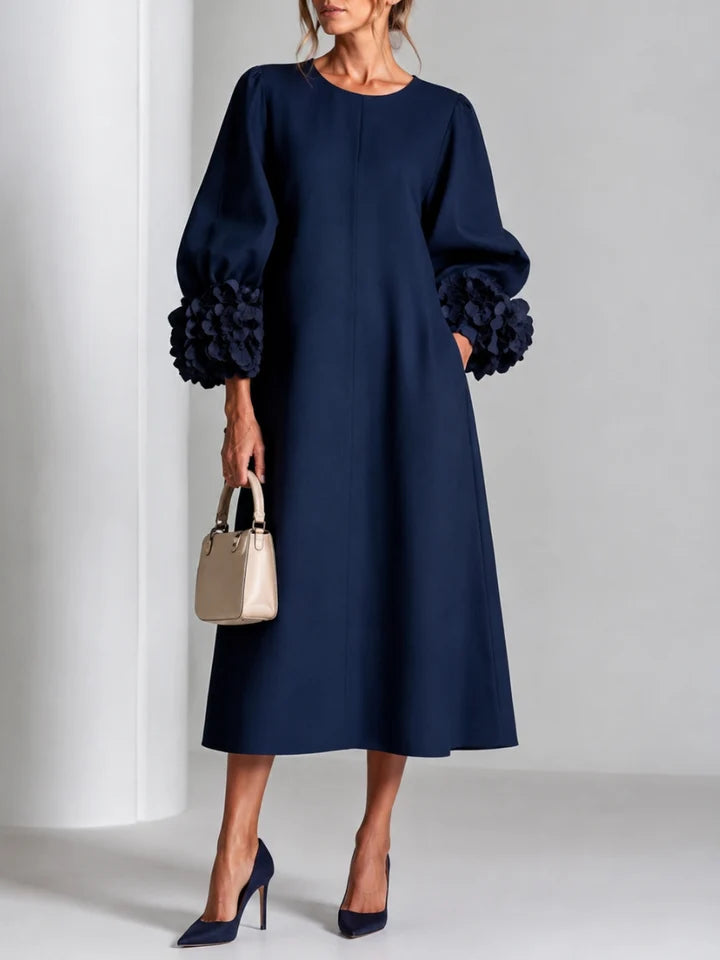 LILIANA | ELEGANT FLORAL MIDI DRESS