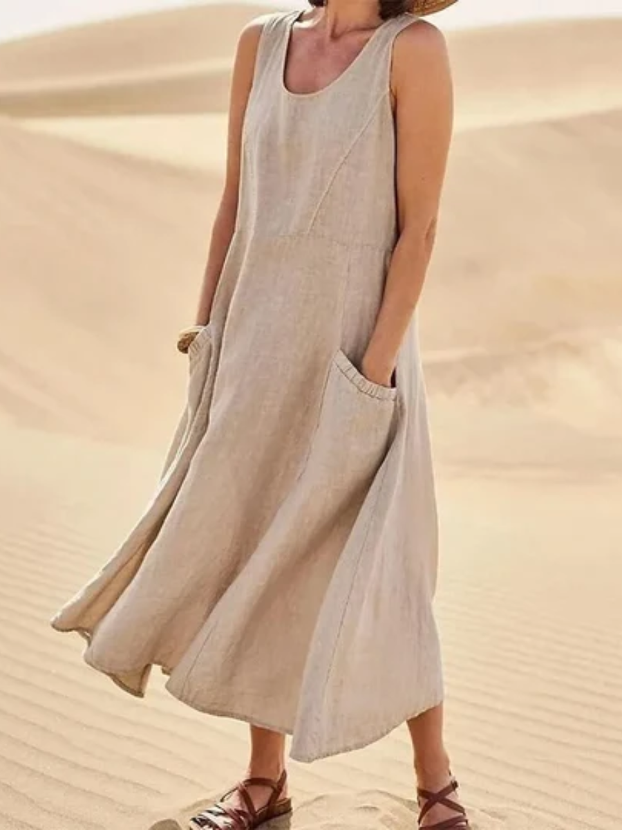 Carmella™ | Flowy Sleeveless Summer Dress