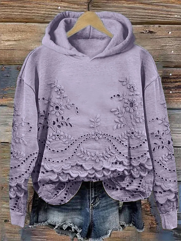 Ainsley™ | Floral Embroidery Women’s Hoodies