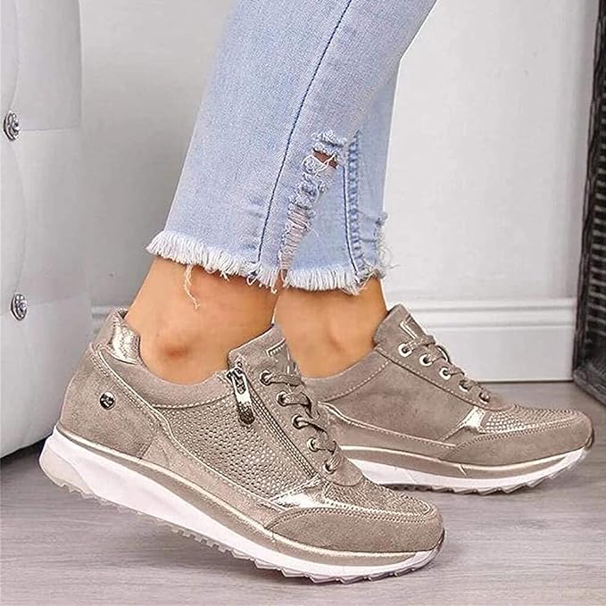 Amy - Zip-Up Orthopedic Sneakers