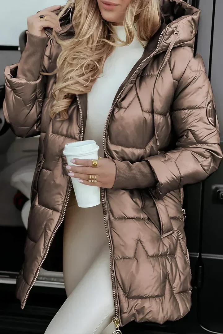 Xiomara™ | Cozy Hooded Longline Puffer Jacket