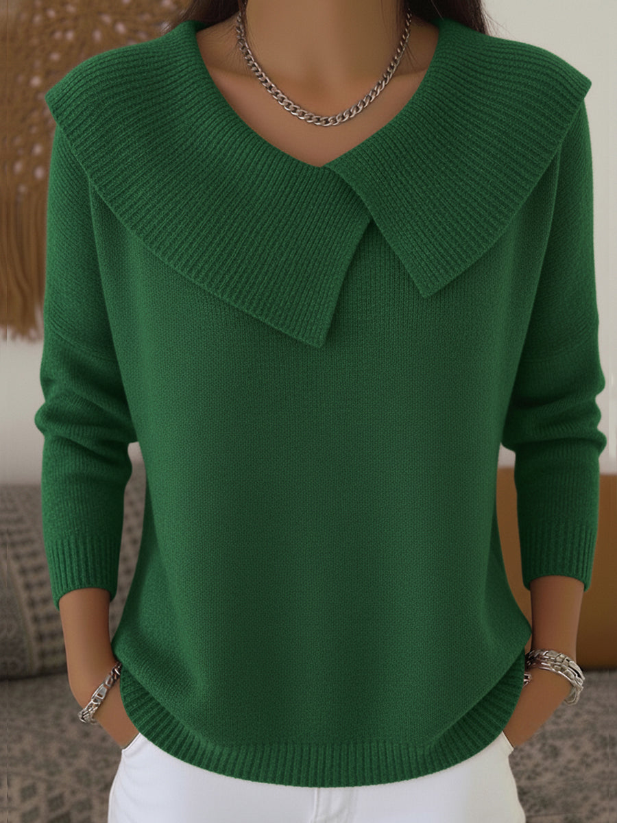 Camara™ | Elegant Oversized Collar Sweater