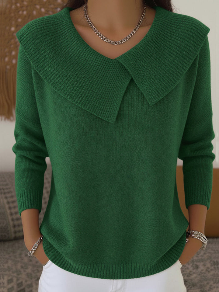 Camara™ | Elegant Oversized Collar Sweater