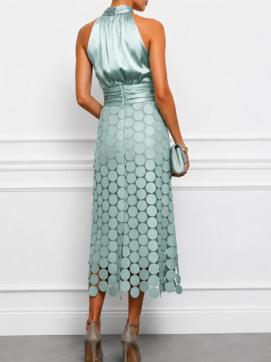 Carina™ | High-Neck Occasion Midi Dress