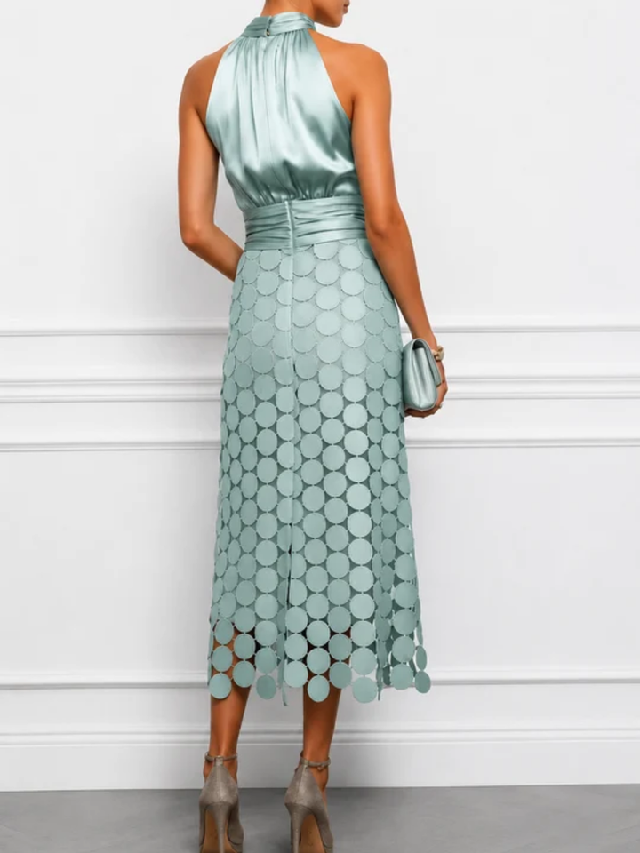 Carina™ | High-Neck Occasion Midi Dress