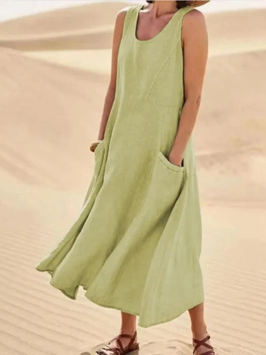 Carmella™ | Flowy Sleeveless Summer Dress