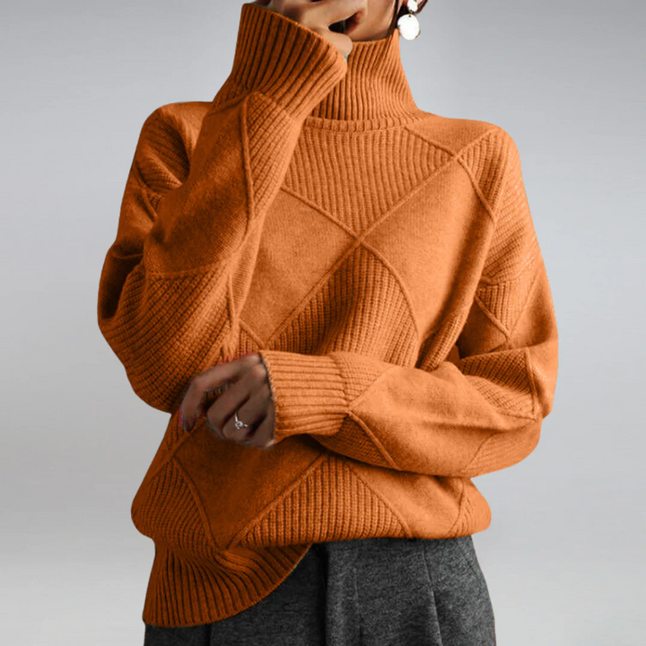 Imara™ | Elegant Ribbed Turtleneck Sweater
