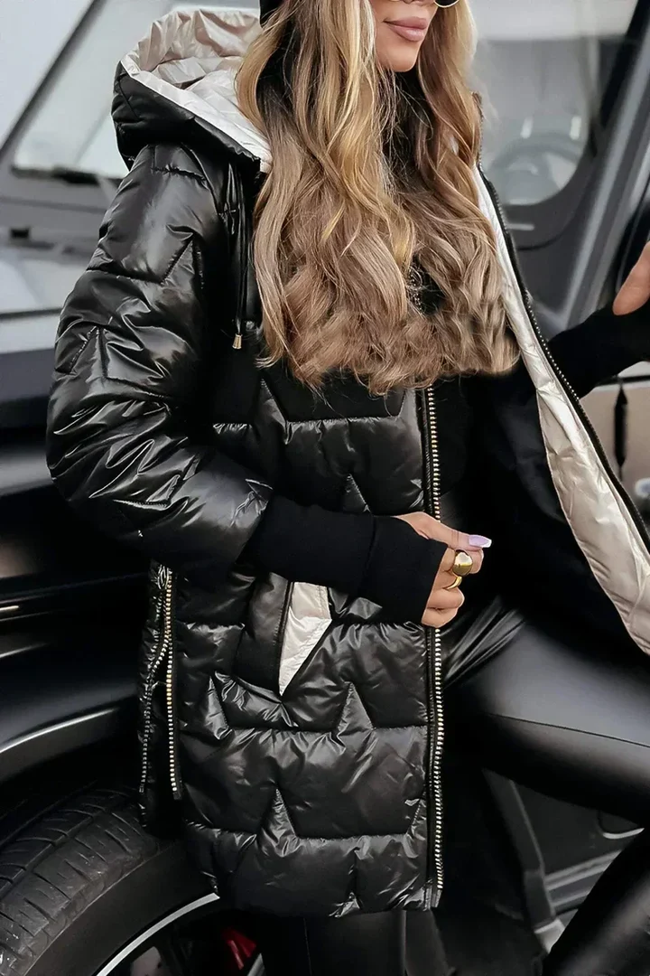 Xiomara™ | Cozy Hooded Longline Puffer Jacket