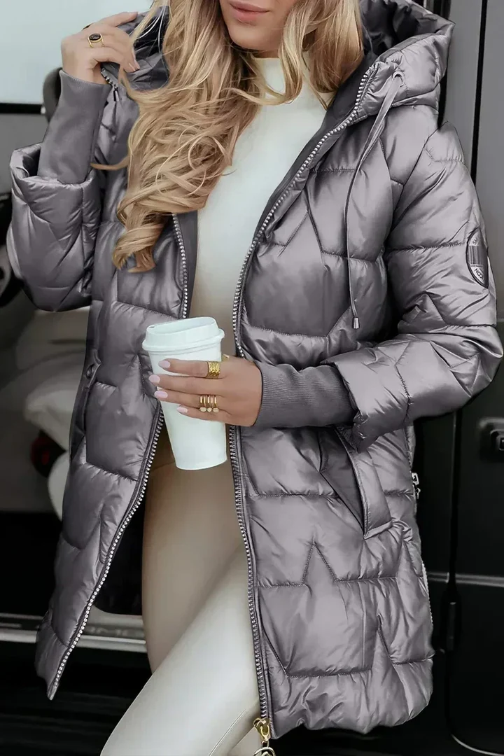 Xiomara™ | Cozy Hooded Longline Puffer Jacket