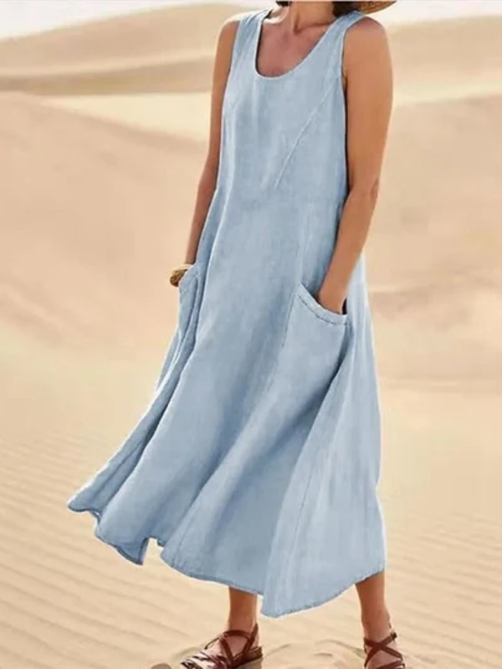 Carmella™ | Flowy Sleeveless Summer Dress