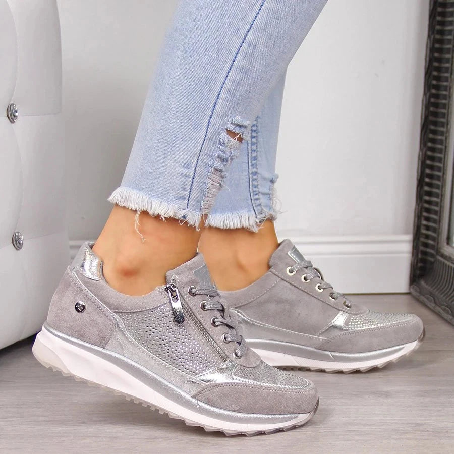 Amy - Zip-Up Orthopedic Sneakers