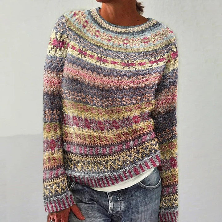 Zoey | Retro Icelandic Knit Sweater