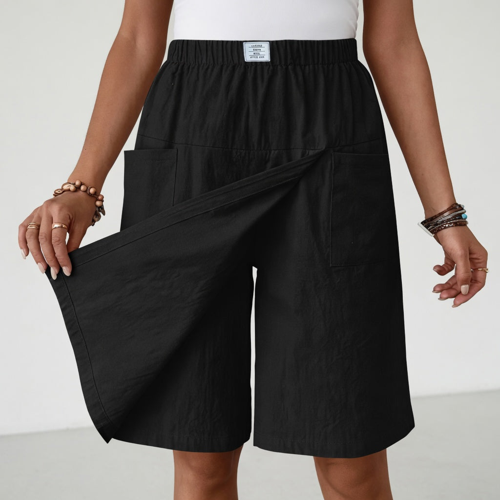 Michelle™ | Wrap-Front Wide-Leg Shorts
