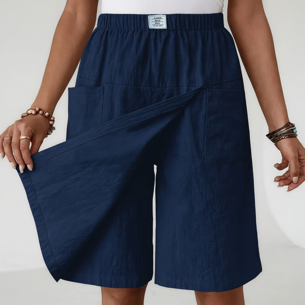 Michelle™ | Wrap-Front Wide-Leg Shorts