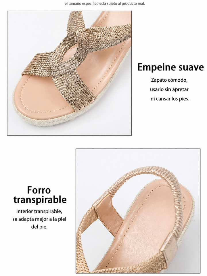 Aroa™ | Braided Wedge Sandals